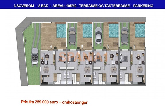 Plantegning 1.etasje - nr. D
