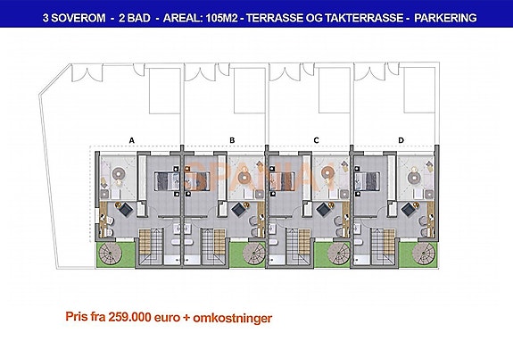 Plantegning 2.etasje -  nr. C
