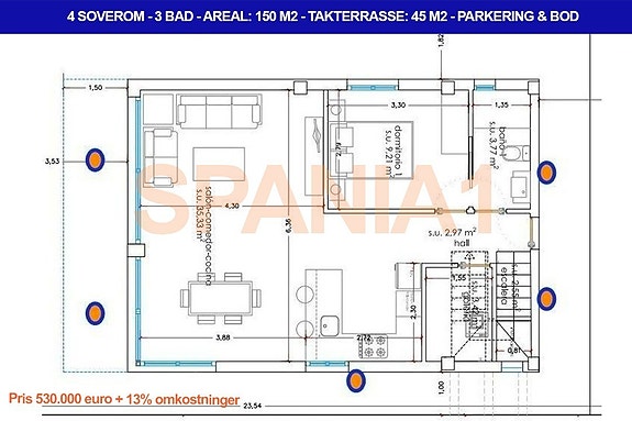 Plantegning - 1 etasje