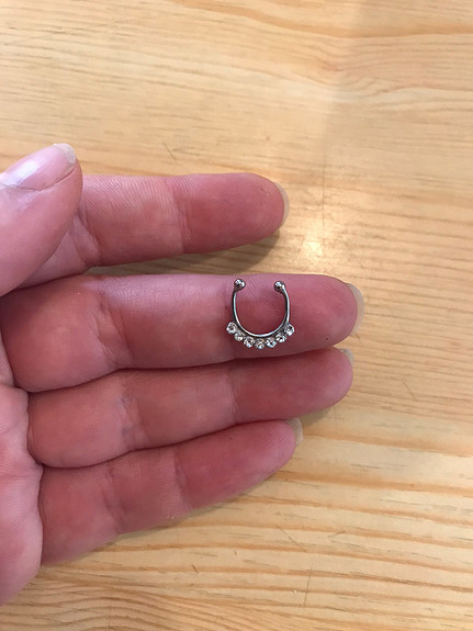 Fake septum cheap piercing primark