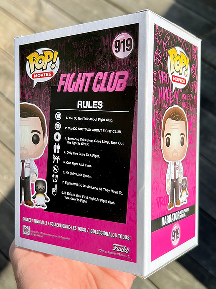 Funko Pop! Narrator with Power Animal (Tyler Durden Chase) | Fight Club  (919) | FINN torget