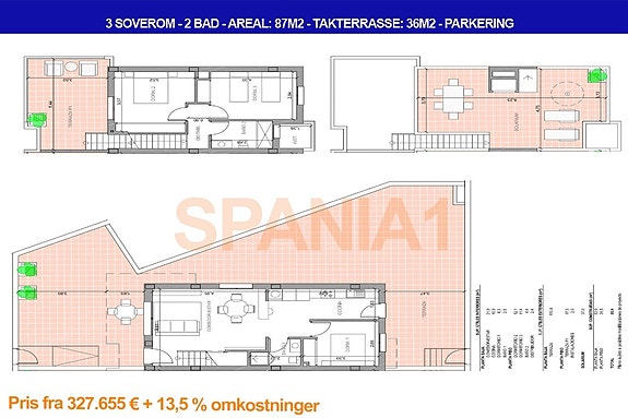 Planteningen gjelder for rekkehus 5K.