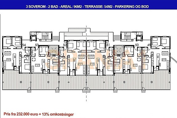 Plantegning av bakkeplan