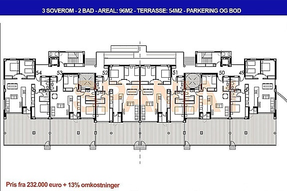 Plantegning av bakkeplan