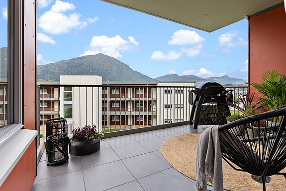 Utsikt frå romsleg terrasse