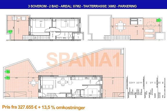 Planteningen gjelder for rekkehus 5K.