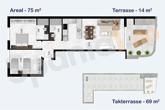 Plantegning leilighet #12