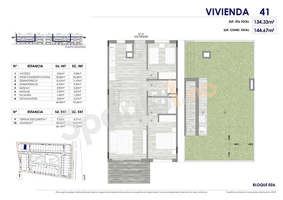 Plantegning - leilighet med 2 soverom på bakkeplan