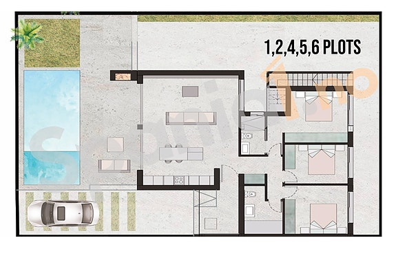 Plantegning over tomten