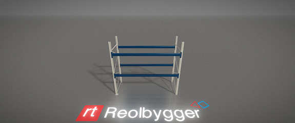 Brukt pallreolstige pakke H2500mm, 9 pallplasser 2 150 ,- ( lengde ca 2950mm )