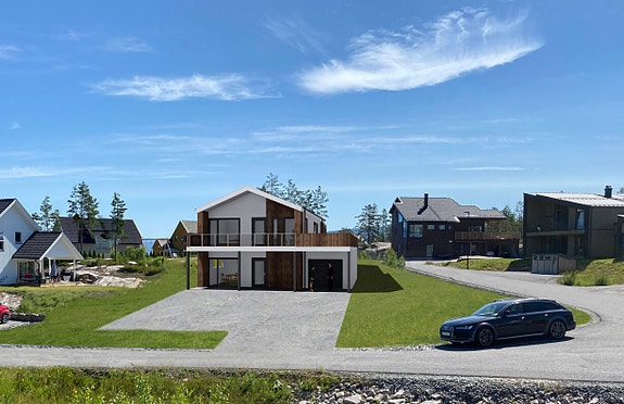 Illustrasjon som viser eksempel på bebyggelse