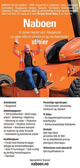 Bilde 1 av 1 i jobbannonse-galleriet
