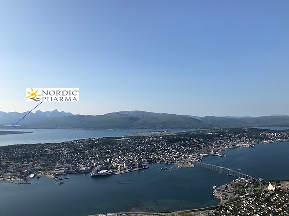 Nordic Pharma ligger ca 15 min kjøretur fra Tromsø sentrum