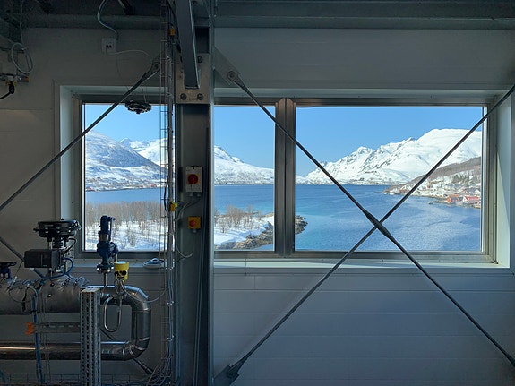 Kaldfjorden sett fra prosessanlegget