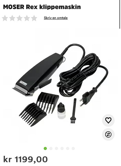 Máquina cortapelo shop moser rex black
