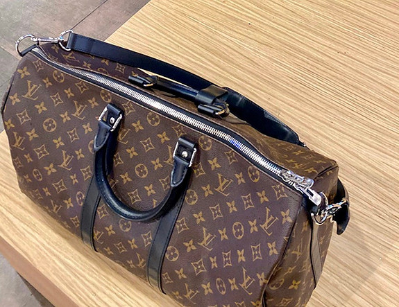 Bolsa de viaje Keepall 45 con bandolera Monogram Macassar - Hombre -  Personalización