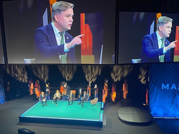 Kim N. Gabrielli er CEO i UN Global Compact Norge. Her på SHE Confrence i Oslo.