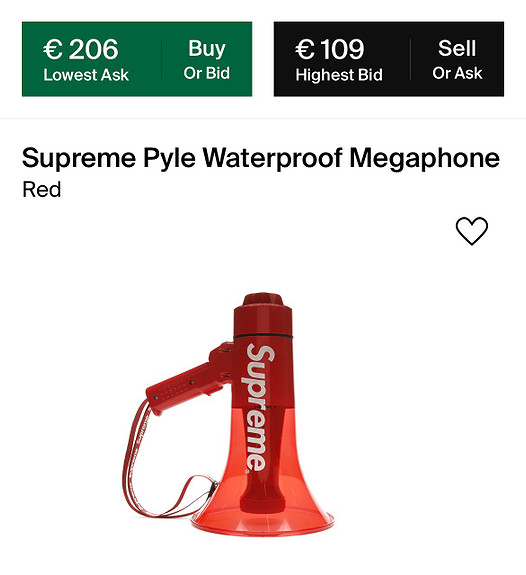 Supreme /Pyle Waterproof Megaphone-