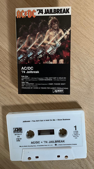 AC/DC CASSETTE '74 Jailbreak 1984 You Ain't Got A 