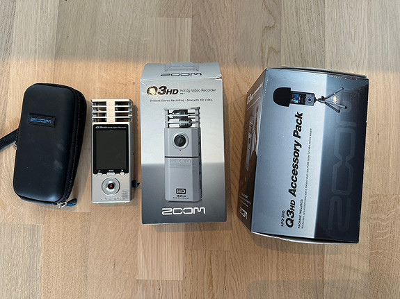 Zoom Q3HD Video & Audio recorder + accessory pack | FINN torget