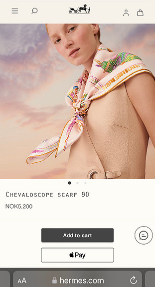 Chevaloscope scarf 90