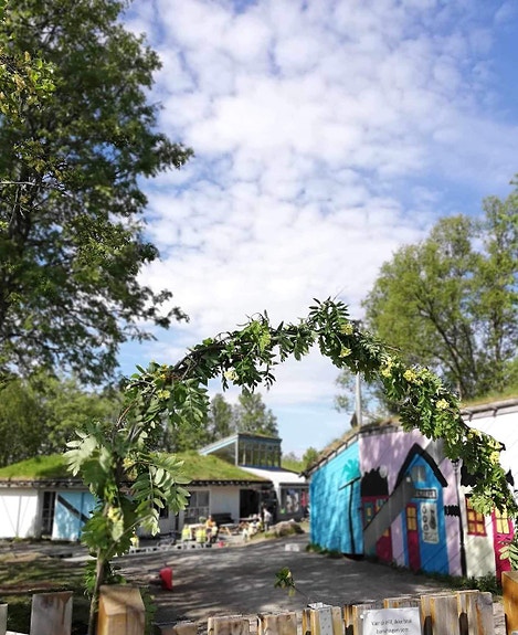 Inngangsparti til barnehagen