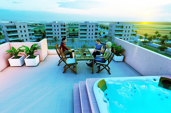 Toppleiligheter med takterrasse fra 299.900 euro