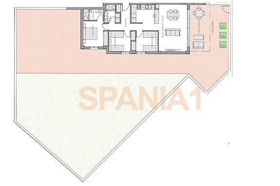 Plantegning av leiligheten
