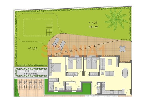 Plantegning av leiligheten