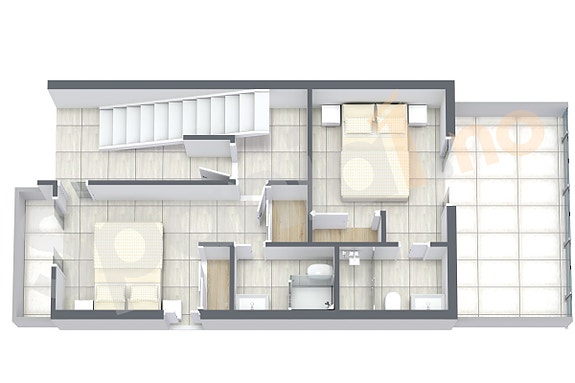 3D Planskisse - 2.etg
