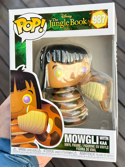 Funko Pop! Mowgli with Kaa | The Jungle Book Disney (987) Excl. to