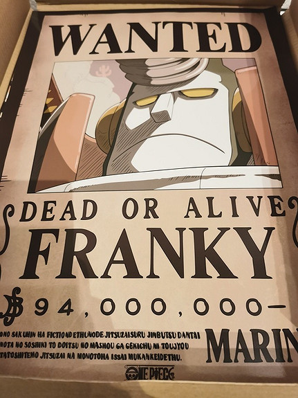 Poster One Piece - Wanted Franky 52x38