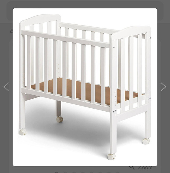 Bedside best sale crib babydan