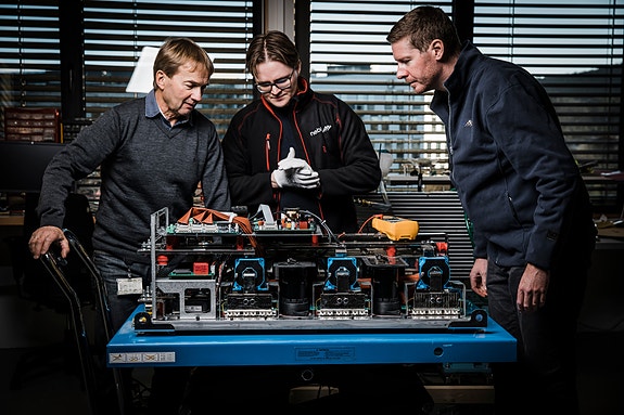 Inspeksjon av VSD // Foto: Ingar Sørensen
