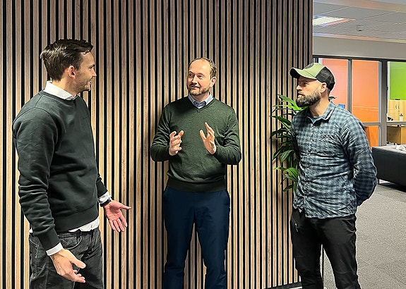 Espen (COO), Alexander (CEO), og Espen (CTO)