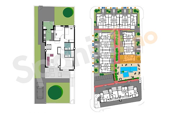 Plantegning leilighet med 3 soverom og takterrasse