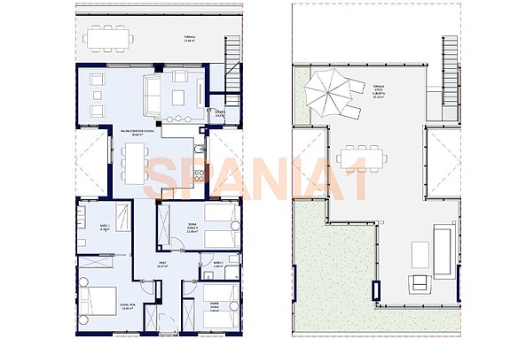 Plantegning av leiligheten
