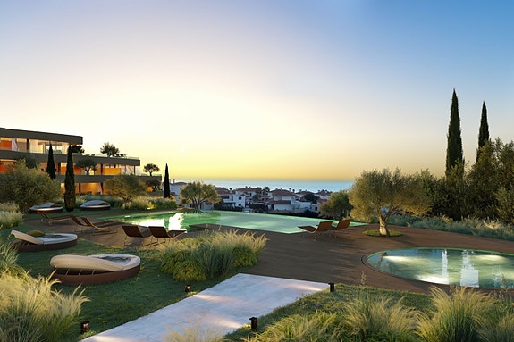 Fellesområde med basseng