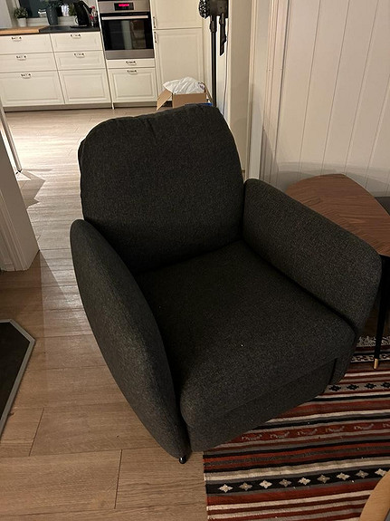 EKOLSUND Recliner, Gunnared dark gray - IKEA