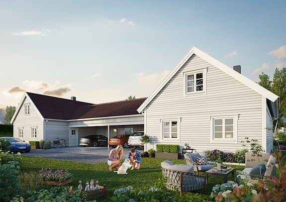 EiendomsMegler1 Vestby/Son har fått gleden av å presentere Rødsveien 173 A og B. Bygging er godt i gang!