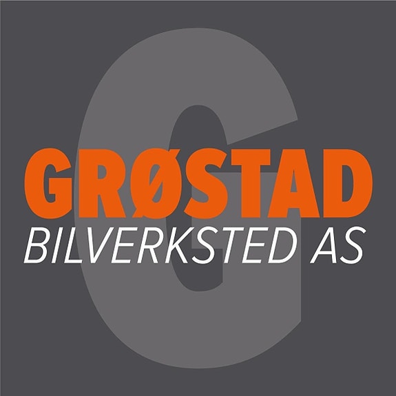 Grøstad bilverksted as logo