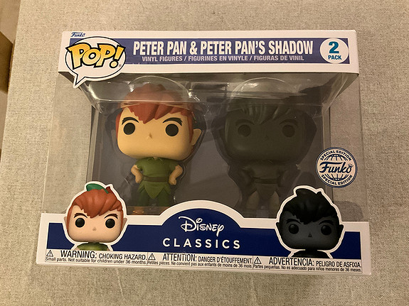 Funko POP! Disney: Peter Pan - 2-Pack Peter Pan with Shadow