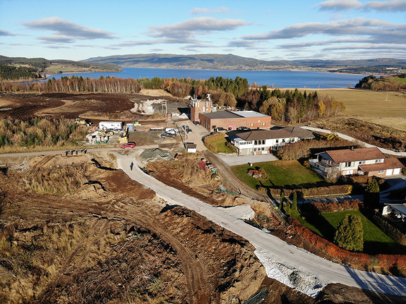 Tomteområdet i Hallemsåsen.