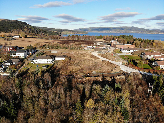 Tomteområdet i Hallemsåsen.