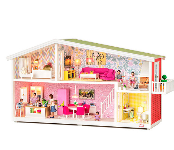 Barbie Camper Playset, Dreamcamper Toy Vehicle with 50 Accessories  Including Furniture, Pool & Slide, Hammocks & Fireplace