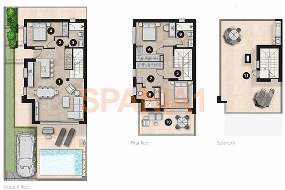 Plantegning av boligen