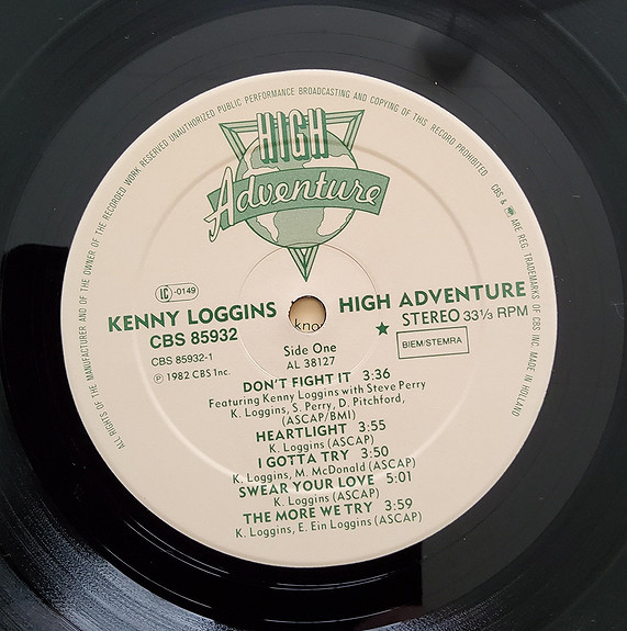 Kenny Loggins - High Adventure | FINN torget