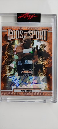 Mike Tyson Autograf Gods of Sport 2/2 samlerkort