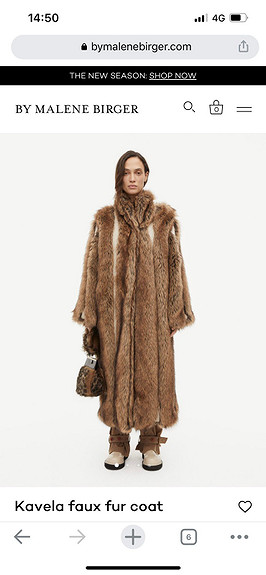 Malene birger kavela fur coat FINN torget