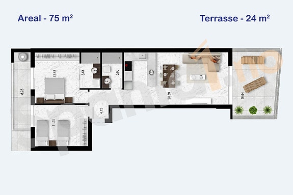 Plantegning leilighet #6